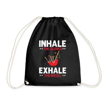 Citation de cornemuse pour les musiciens écossais et de cornemuse - Sac de sport léger - noir - Devant