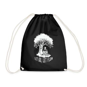 Méditation bouddhiste Bouddhisme Zen Bouddha Bouddhisme et Yoga - Sac de sport léger - noir - Devant