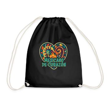 Mexiko Strandurlaub am Meer Design Strandmotiv - Turnbeutel - Schwarz - Vorne