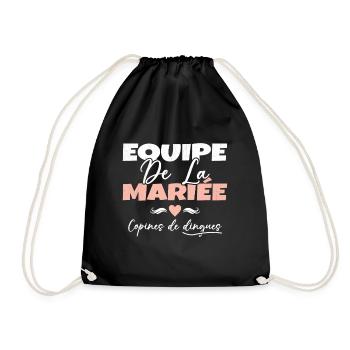 Equipe de la mariée copines de dingues - Sac de sport léger - noir - Devant