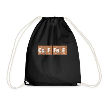 Coffee - Drawstring Bag - black - Front