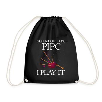 Citation de cornemuse pour les musiciens écossais et de cornemuse - Sac de sport léger - noir - Devant