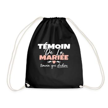 Témoin de la Mariée Témoin qui Déchire - Sac de sport léger - noir - Devant