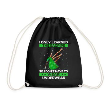Citation de cornemuse pour les musiciens écossais et de cornemuse - Sac de sport léger - noir - Devant