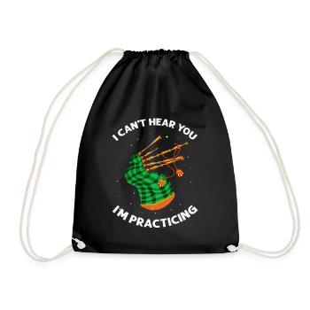 Citation de cornemuse pour un écossais et un musicien de cornemuse - Sac de sport léger - noir - Devant