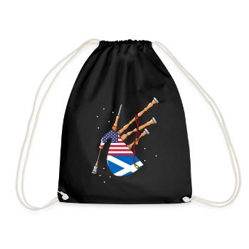 Citation de professeur de cornemuse et joueurs de cornemuse - Sac de sport léger - noir - Devant