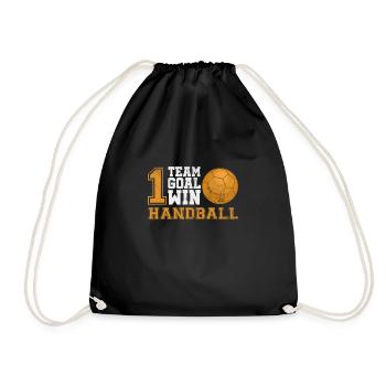 Handball Handball Player Handball Player Sport Gift - Drawstring Bag - black - Front
