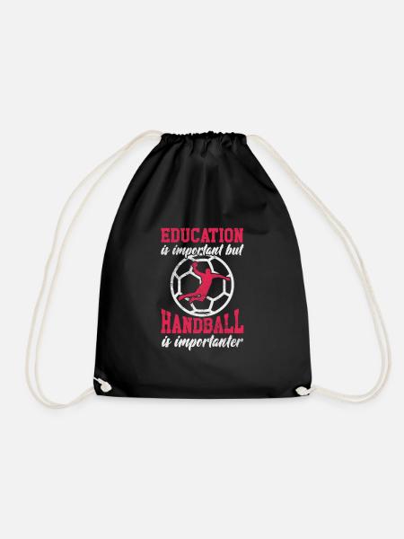 Handball Handballer Handballspieler Sport Geschenk - Turnbeutel - Schwarz
