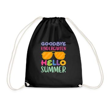 Kindergarten Child School Enrollment School Gift - Drawstring Bag - black - Front