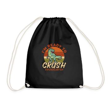 Kindergarten Child School Enrollment School Gift - Drawstring Bag - black - Front