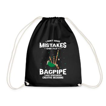 Conception de cornemuse pour Scotland Pride et cornemuse - Sac de sport léger - noir - Devant