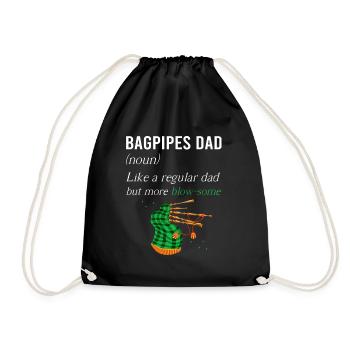 Conception de cornemuse pour Scotland Pride et cornemuse - Sac de sport léger - noir - Devant