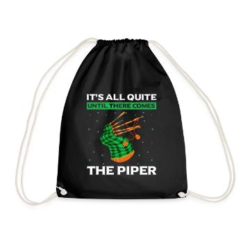 Citation de cornemuse pour les musiciens écossais et de cornemuse - Sac de sport léger - noir - Devant