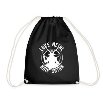 Cadeaux de satanisme | Satan Pentagramme sataniste - Sac de sport léger - noir - Devant