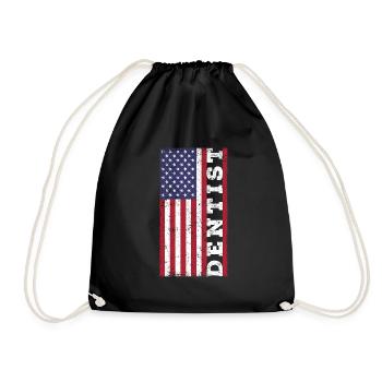 Dentiste patriotique américain - Sac de sport léger - noir - Devant