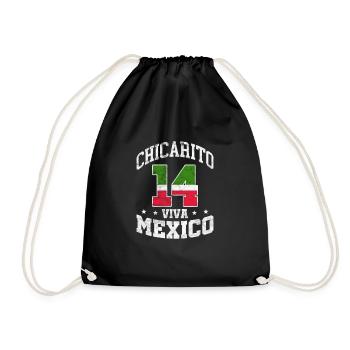 Mexiko - Turnbeutel - Schwarz - Vorne
