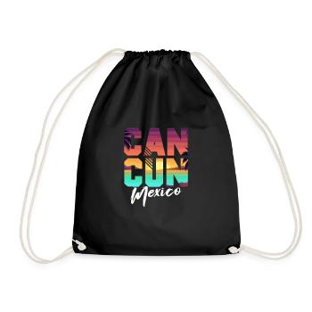 Mexique Cancun Mexicain Cadeau mexicain - Sac de sport léger - noir - Devant