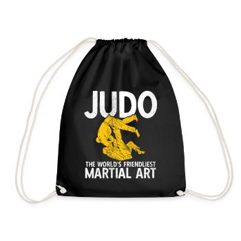Japanischer Kampfsport Judo - Turnbeutel - Schwarz - Vorne