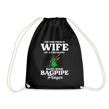 Conception de cornemuse pour Scotland Pride et cornemuse - Sac de sport léger - noir - Devant