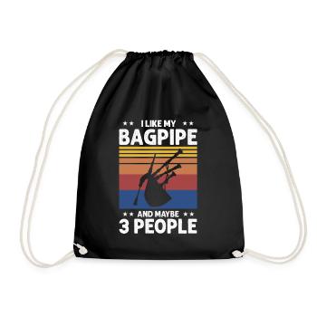 Citation de cornemuse pour un écossais et un musicien de cornemuse - Sac de sport léger - noir - Devant