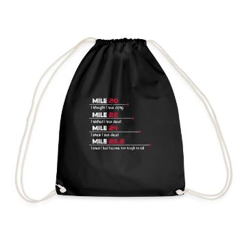Running Runner Jogging Jogging Runner Cadeau - Sac de sport léger - noir - Devant