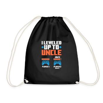 Grossesse Oncle Enceinte Cadeau de naissance - Sac de sport léger - noir - Devant
