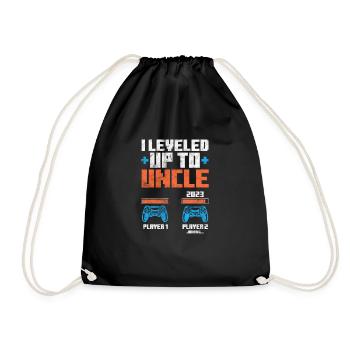 Pregnancy Uncle - Drawstring Bag - black - Front