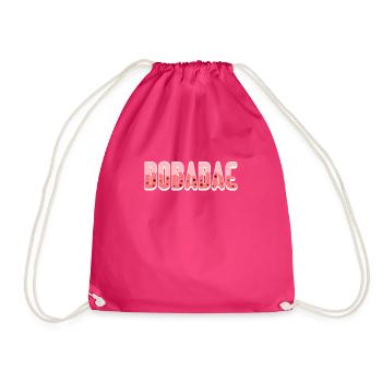 Bubble Tea - Drawstring Bag - fuchsia - Front