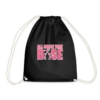 Cheerleader Cheerleading Sport Gymnastics Gift - Drawstring Bag - black - Front