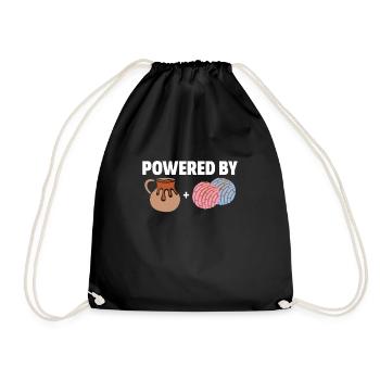 Café Cousue Caféine Couturière Espresso Cadeau - Sac de sport léger - noir - Devant
