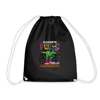 Kindergarten Child School Enrollment School Gift - Drawstring Bag - black - Front