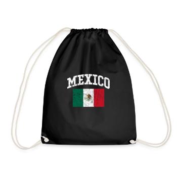 Mexiko - Turnbeutel - Schwarz - Vorne