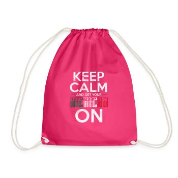 Mexico - Drawstring Bag - fuchsia - Front