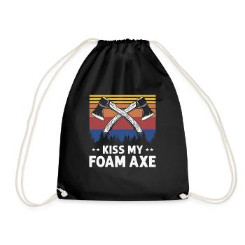 Live-action role-playing game for NPC and RPG role-playing game - Drawstring Bag - black - Front