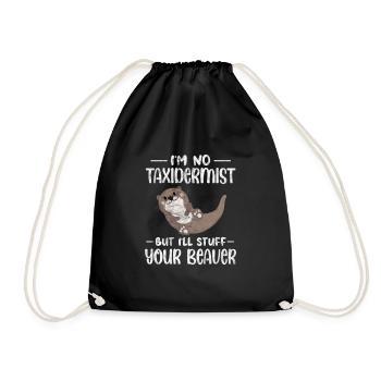 Otter - Turnbeutel - Schwarz - Vorne