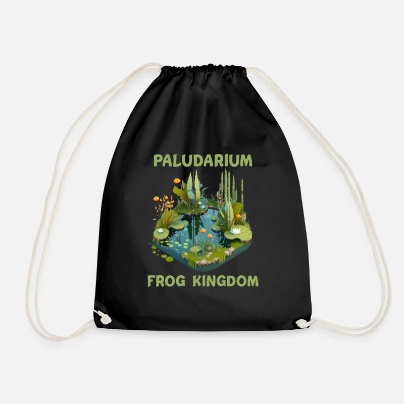 Paludarium Aquaterrarium Aquascaping Frog Kingdom - Turnbeutel - Schwarz