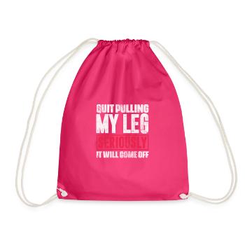 Amputation - Drawstring Bag - fuchsia - Front
