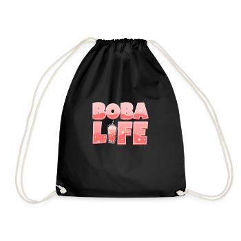 Bubble Tea - Drawstring Bag - black - Front