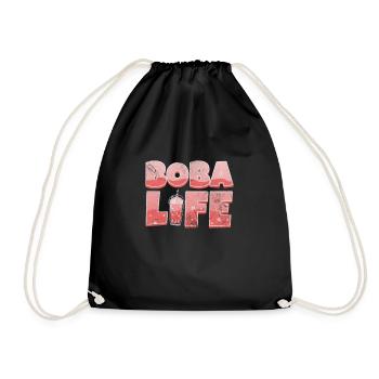 Bubble Tea Boba Tea Kawaii Cadeau - Sac de sport léger - noir - Devant