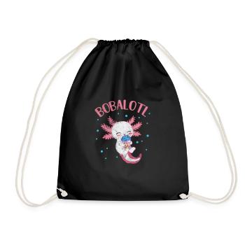 Bubble Tea Boba Tea Kawaii Cadeau - Sac de sport léger - noir - Devant