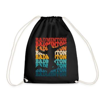 Badminton - Turnbeutel - Schwarz - Vorne