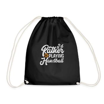 Handball Handball Handball Handball Joueur de sport Cadeau - Sac de sport léger - noir - Devant