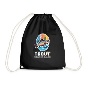 Trout Fishing - The Ultimate Challenge for Fly - Turnbeutel - Schwarz - Vorne