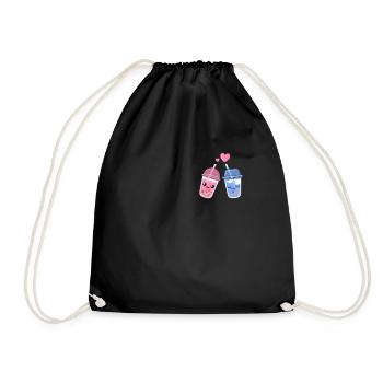 Bubble Tea - Drawstring Bag - black - Front