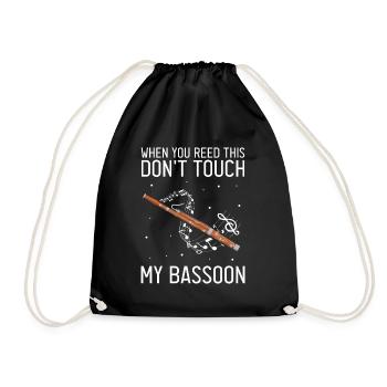 Basson pour basson anches et bassoniste - Sac de sport léger - noir - Devant