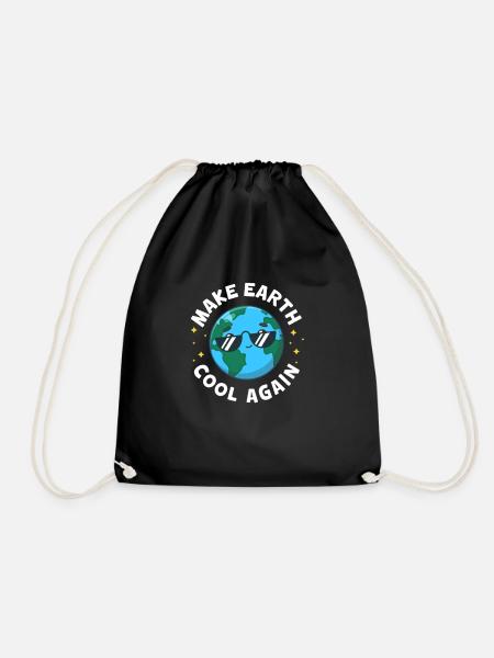 Klimawandel - Turnbeutel - Schwarz