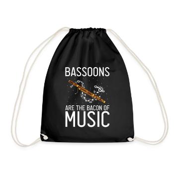 Conception d’instruments à vent bassoniste pour bassoniste - Sac de sport léger - noir - Devant