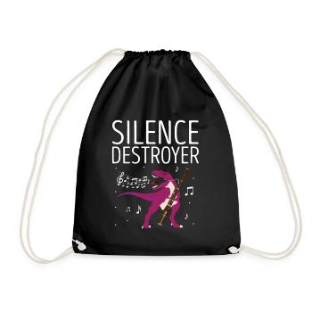 Orchestra and woodwind instrument - Drawstring Bag - black - Front