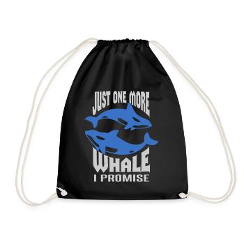 Conception de bélugas pour mammifères marins et orques - Sac de sport léger - noir - Devant