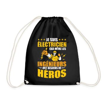 Cadeau mécanicien garage mécano humour voiture - Sac de sport léger - noir - Devant